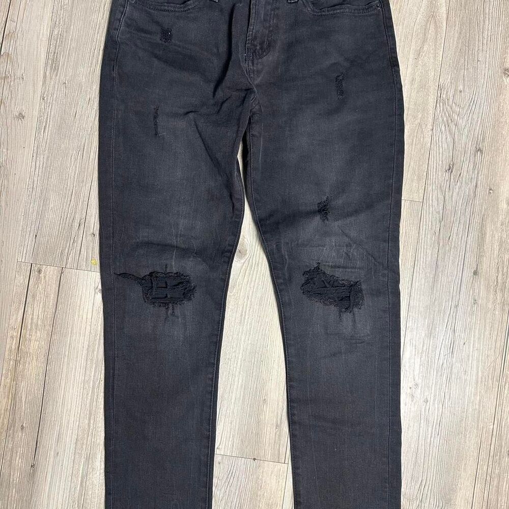 Aeropostale Men's Black and Grey Jeans